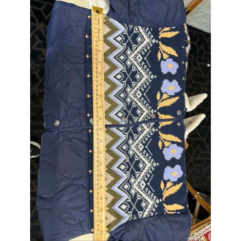 New By Anthropologie Fairisle Mix Liner Jacket Size S - Picture 13 of 13